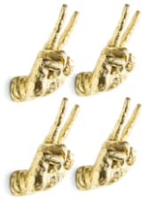 Gold Set of 4 Peace Wall Hands