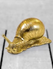 Gold Snail Figure