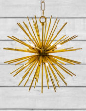 Gold Spiked Ceiling Pendant