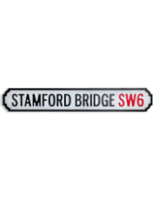 Antiqued Wooden "Stamford Bridge SW6" Road Sign