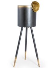 Antique Gold Hanging Hedgehog Pot Decor (to be bought in qtys of 4)