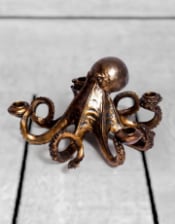 Antique Bronze Octopus Candle Stick