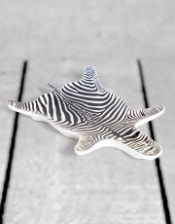 Ceramic Zebra Hide Pattern Trinket Plate (to be bought in qtys of 2)