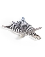 Ceramic Zebra Hide Pattern Trinket Plate (to be bought in qtys of 2)