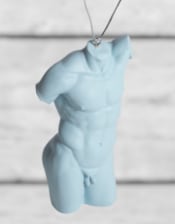 Blue Male Torso Hanging Decoration (to be bought in qtys of 8)