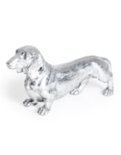 Antique Silver Dachshund Figure