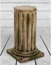 Antique Stone Effect Corinthian Column Pedestal/Plant Stand