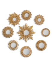 Set of 9 Assorted Ornate Gold Framed Mirrors (MK93-MK101)