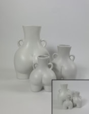 Matt White Medium "Love Handles" Booty Vase