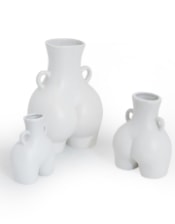 Matt White Large "Love Handles" Booty Vase