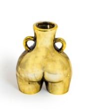 Antique Gold Small "Love Handles" Booty Vase (to be bought in qtys of 2)