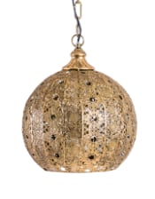 Antique Gold Moroccan Style Ceiling Lantern Pendant