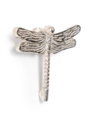 Raw Nickel Dragonfly Door Knocker