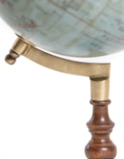 Antique Globe on Wooden Stand