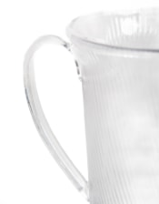 Ribbed Glass Serving Jug