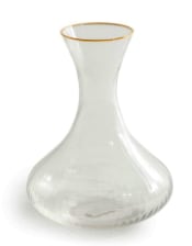 'Italia' Wine Decanter with Gold Rim