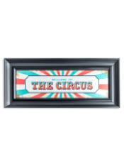 Large Mirrored "Welcome To The Circus" Wall Sign