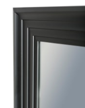 Extra Large Matt Black Step-Framed Blackpool Mirror