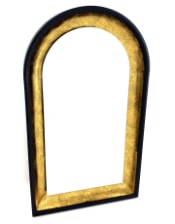 Limehouse Black & Gold Arch Wall Mirror