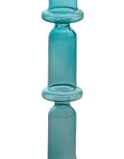 Blue Glass Candle Holder