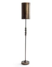 Industrial Metal Franklin Floor Lamp w/ Tall Cylinder Shade