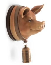 Large Pig with Bell Wall Head (to be bought in qtys of 2)