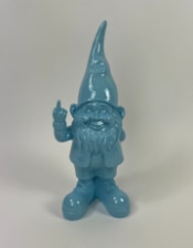 Medium Bright Blue "Naughty Gnome" Figure