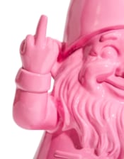 Medium Bright Pink "Naughty Gnome" Figure