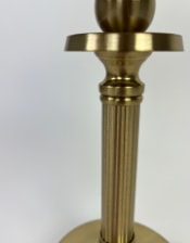 Brass Cordless Rechargeable Table Lamp with Black Shade