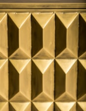 Industrial Gold "Fitzgerald" 3 Door Large Metal Sideboard