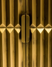 Industrial Gold "Fitzgerald" 2 Door Metal Side Cabinet