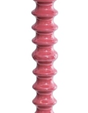 Terracotta Pink Ribbed Floor Lamp