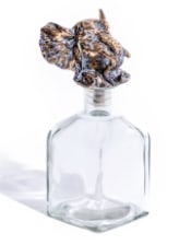 Large Glass Storage Bottle w/ Elephant Head Stopper (to be bought in qtys of 6)