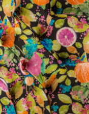 Citrus Fruit Button Back Occasional Chair - Hand Made in the UK