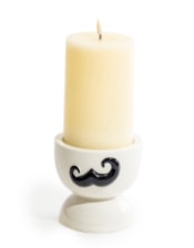 Ceramic Moustache Candle Holder (to be bought in qtys of 4)