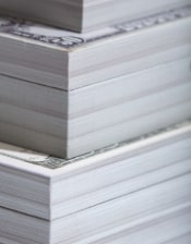 Set of 4 Dollar Cash Notes Storage Boxes