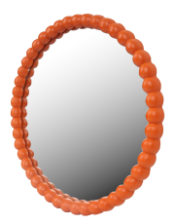 Orange Ball Framed Wall Mirror