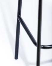 Industrial Ribbed Leather & Iron Classic Bar Stool (to be bought in qtys of 2)