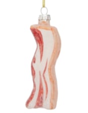 Bacon Rasher Decorative Glass Hanging Ornament (to be bought in qtys of 12)