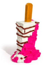 Large Melting Ice Cream on Stick Ornament