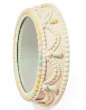 Decorative Piped Iced Cake Wall Mirror / Cake Stand