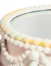 Decorative Piped Iced Cake Wall Mirror / Cake Stand