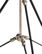 Black and Nickel Large Tripod Table Lamp