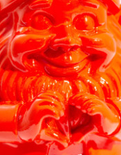 Medium Bright Orange "Heart Hands" Gnome Figure