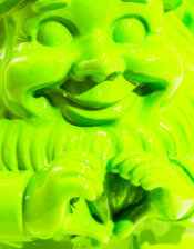 Medium Bright Green "Heart Hands" Gnome Figure