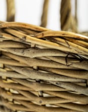 Set of 3 Rustic Woven "Picker" Baskets