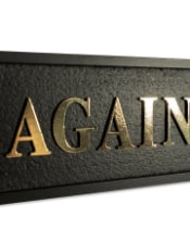 Black & Gold "Woke Up Gay Again" Wall Sign