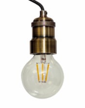 Antique Brass Pendant Cable Light