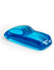 Large Translucent Blue Sports Car Ornament / Paperweight