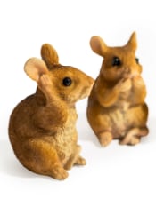 Set of 3 "Hear / Speak / See No Evil" Mice  